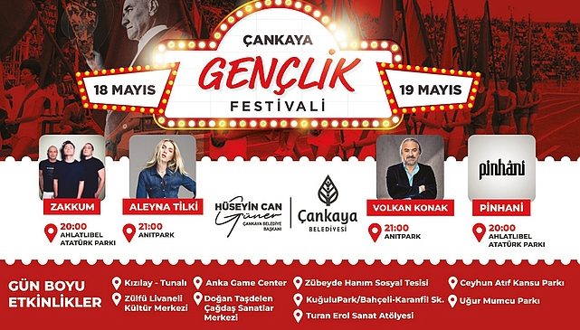 Çankaya Belediyesi, 19 Mayıs Atatürk’ü Anma, Gençlik ve Spor Bayramı’nı gençlerle birlikte büyük bir festivale çeviriyor