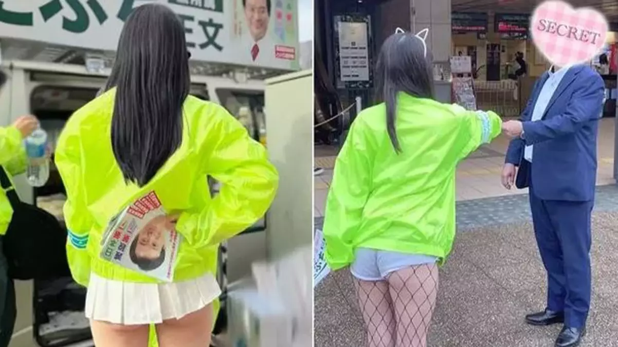 Japonya’da uygunsuz kıyafetlerle seçim çalışması yürüten kadınlar tepki çekti